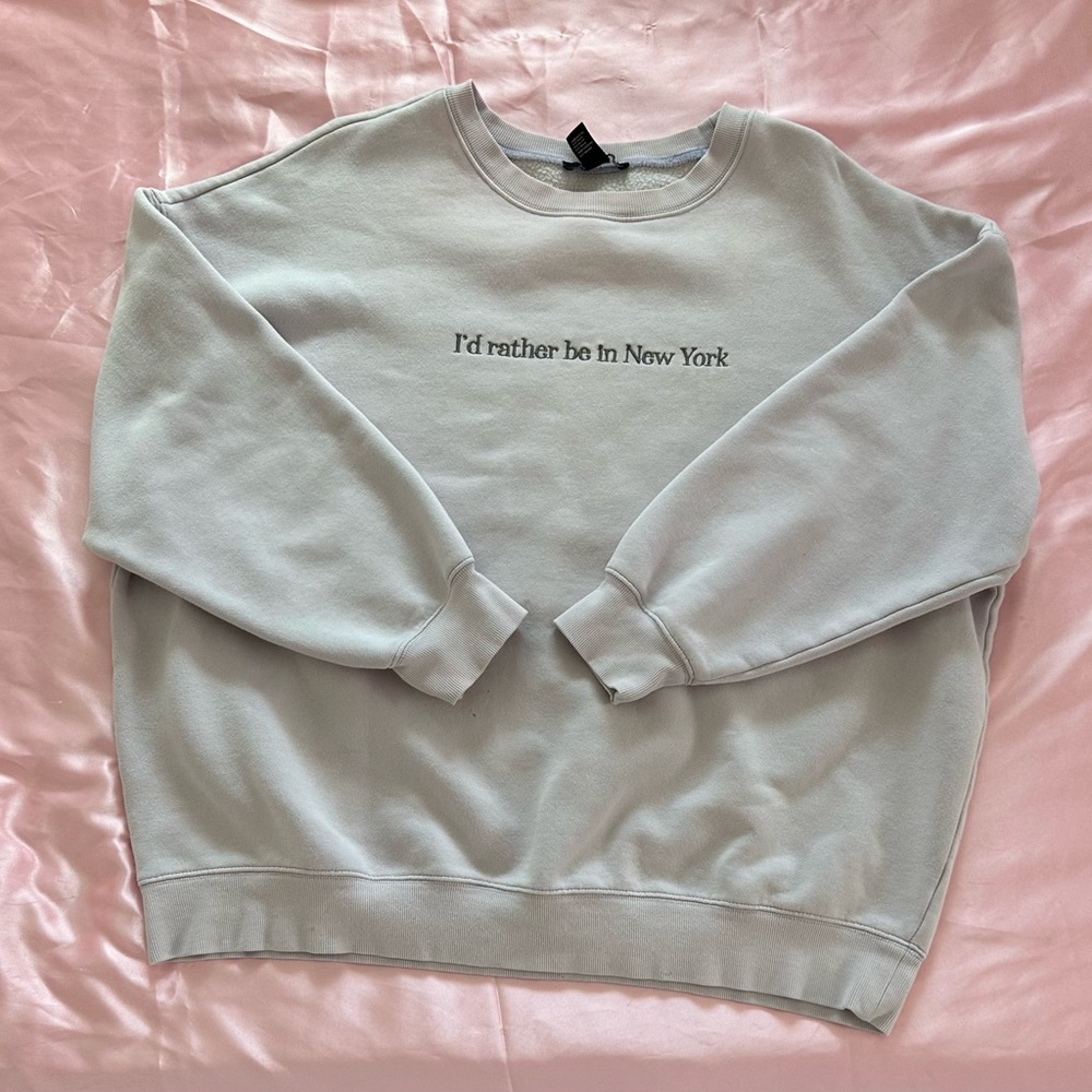 Lavender “I’d rather be in New York” sweater